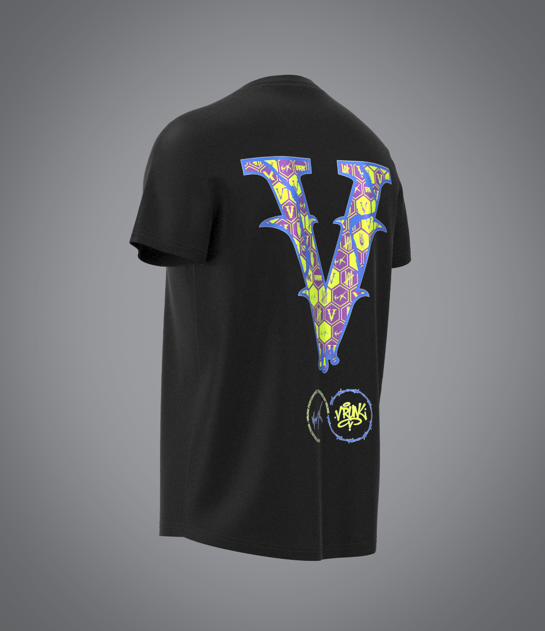Tee shirt Ruche Black/Néon