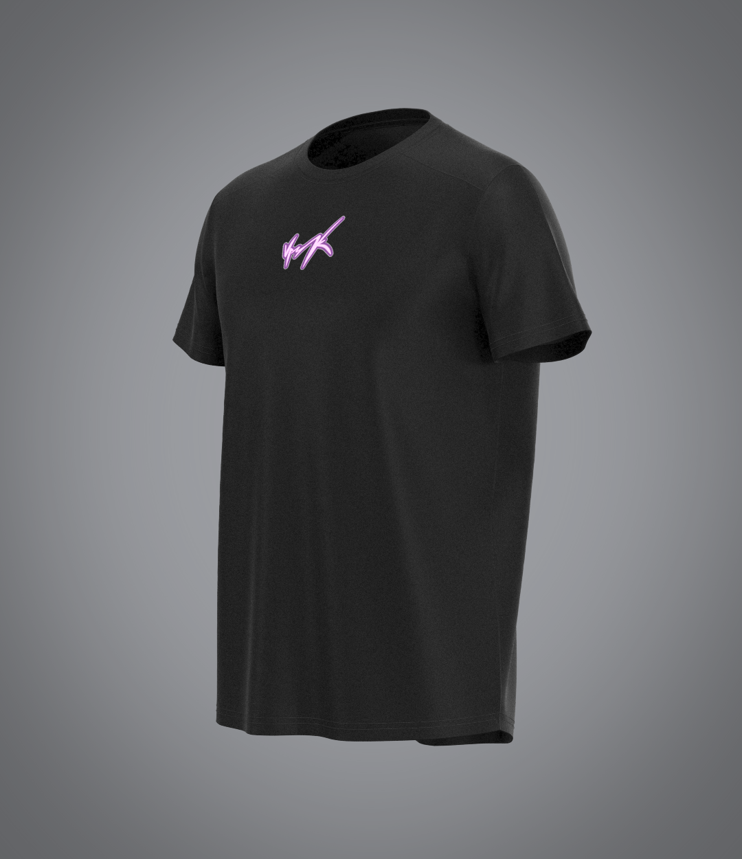 Tee shirt Ruche Black/Pink