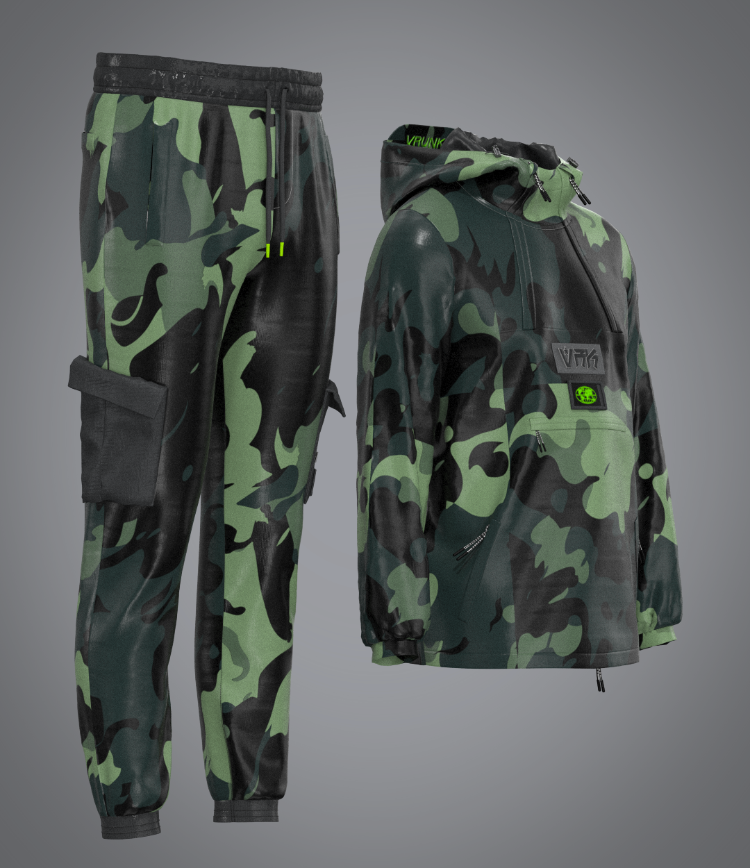 Ensemble Camouflage Kaki