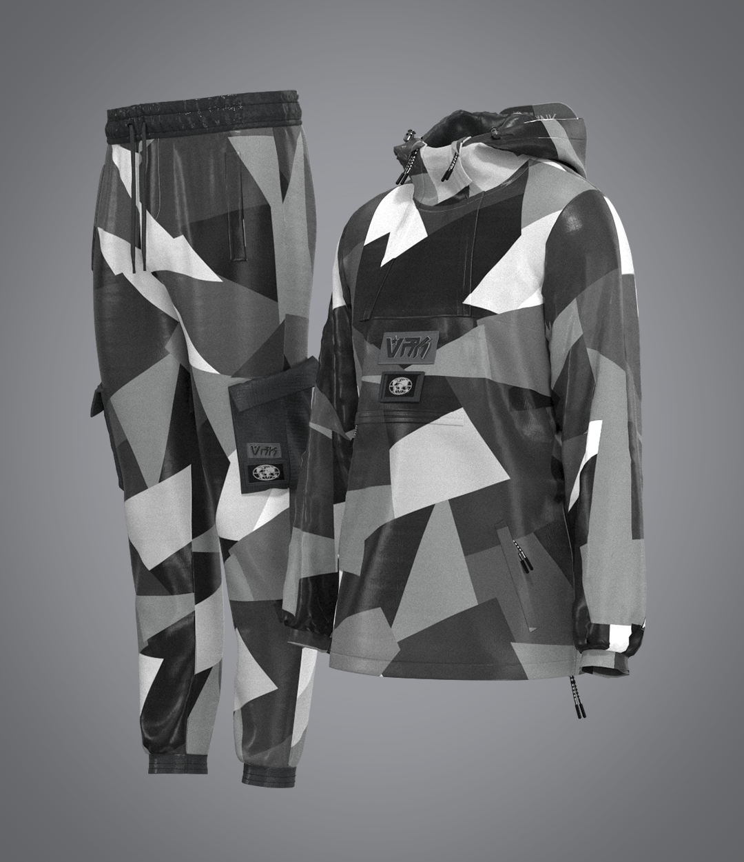 Ensemble Camouflage Grey