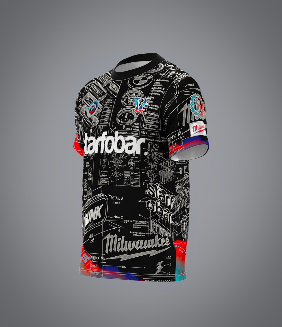 VRK x STARFOBAR Maillot black Mécanique