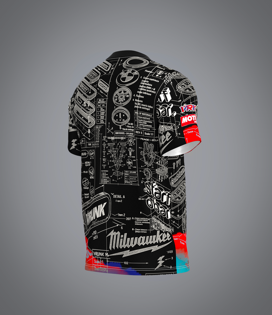 VRK x STARFOBAR Maillot black Mécanique