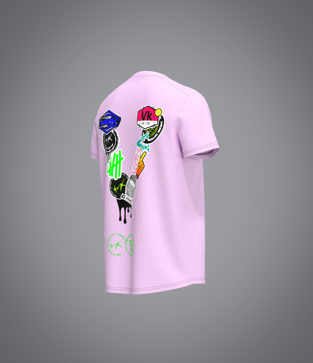 Tee-Shirt Stick The World rose