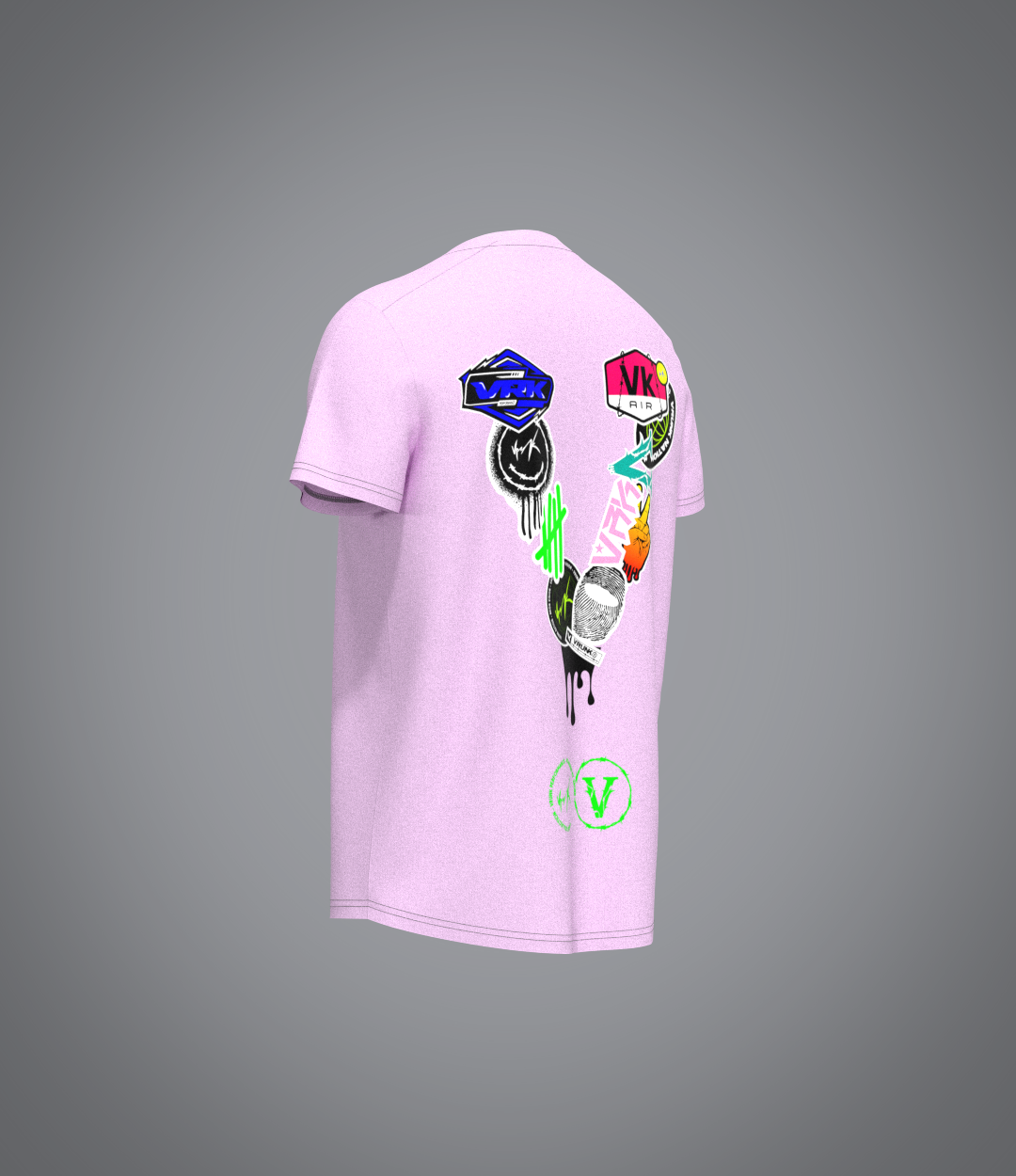 Tee-Shirt Stick The World rose